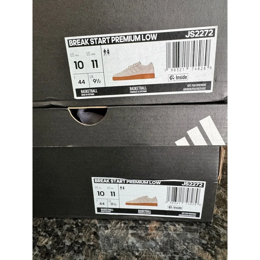 Adidas‎ Break Start Premium Low Wonder White Gum JS2272 Mens 10 Womens 11